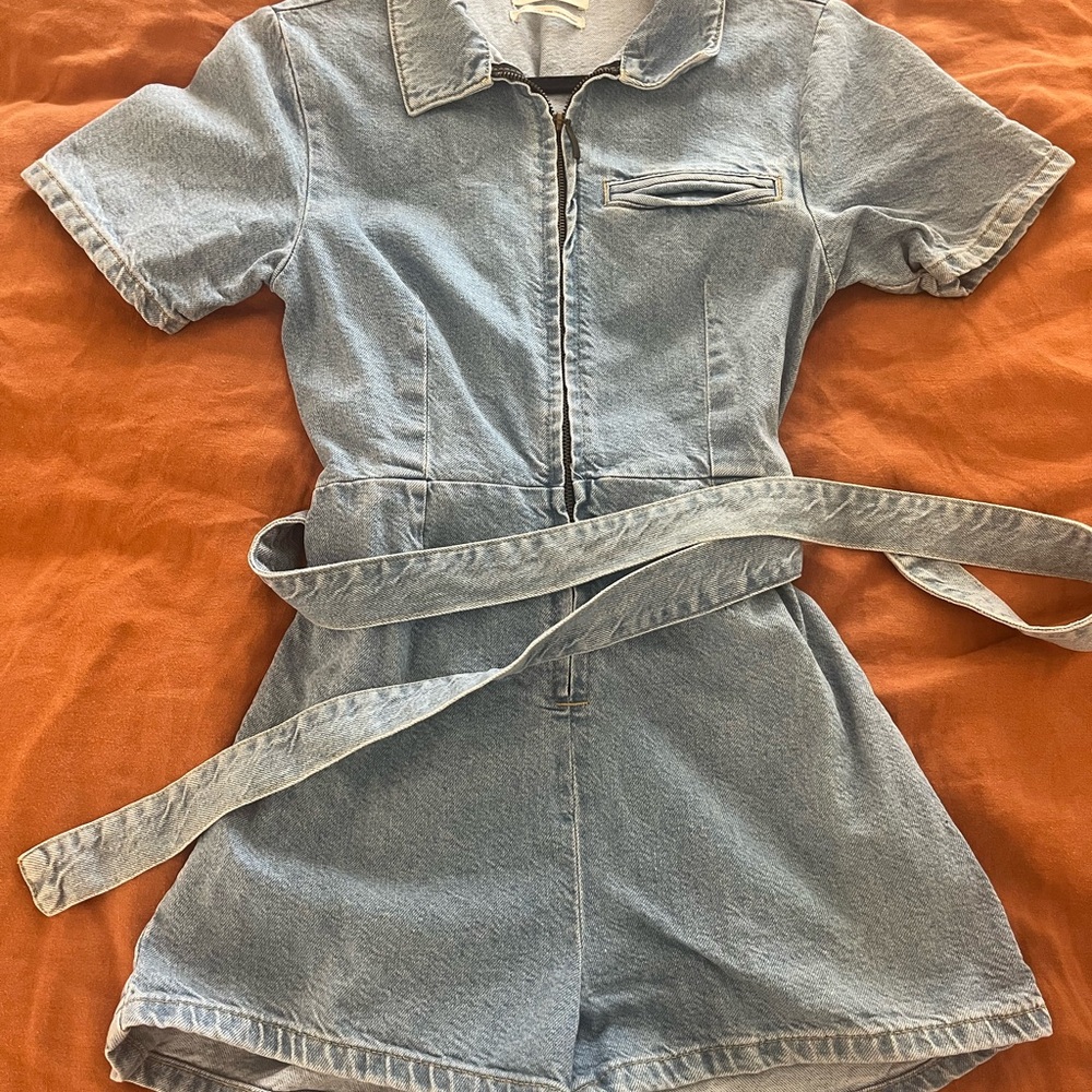 Urban Outfitters denim blue jumpsuit (romper)